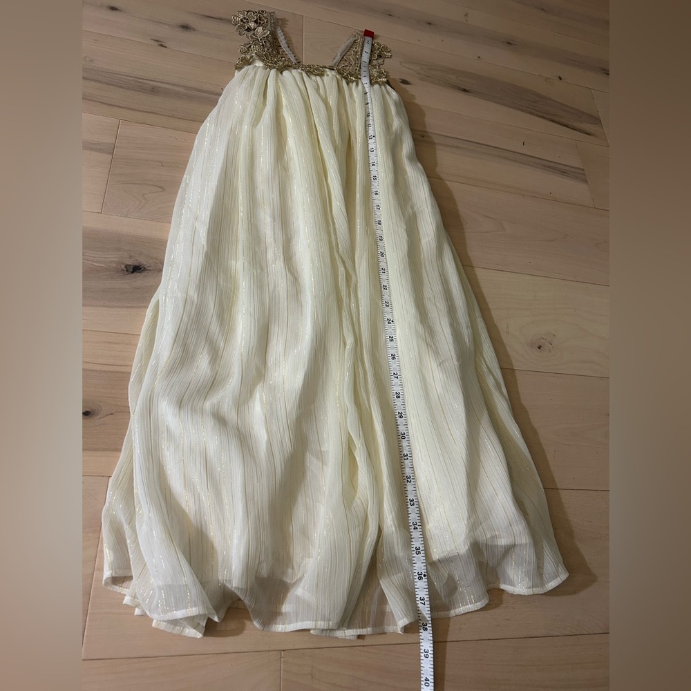 Sweet Boutons Metallic Thread Kids Dress Girls Size 7 - Picture 14 of 17